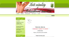 Desktop Screenshot of pohadkove-masaze.cz