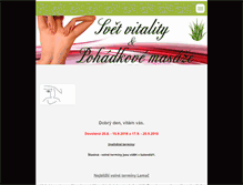 Tablet Screenshot of pohadkove-masaze.cz